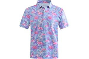 ISEEGZ Mens Golf Shirt Short Sleeve Funny Print Golf Polo Shirts for Men Lightweight Dry Fit Quick Dry Collared Golf Polos