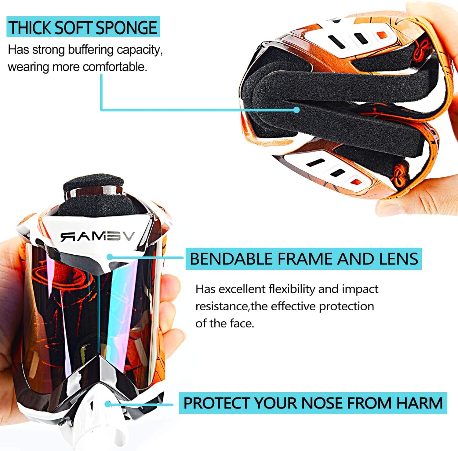 Motorcycle Motocross ATV Racing Dirt Bike Tactical Riding Goggles: Automotive