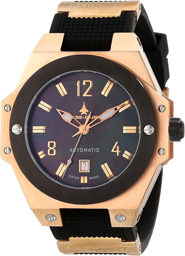 ChaseDurer Men's 777.8BB Conquest Automatic COSC 18K Rose