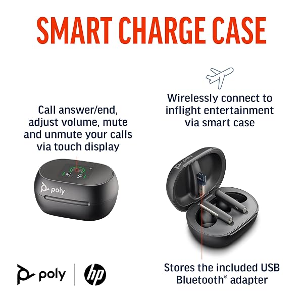POLY VOYAGER FREE 60+, RETAIL, USB-A, USB A/C ADAPTER, BLACK, WW