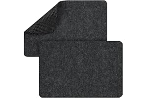 2Pcs Heat Resistant Mat, Felt Top & Silicone Mats for Countertop Protection, Non-Slip Kitchen Protector for Air Fryer, Blende