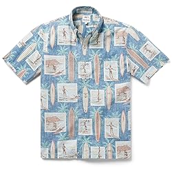 Reyn Spooner Men's Surf History Button Front