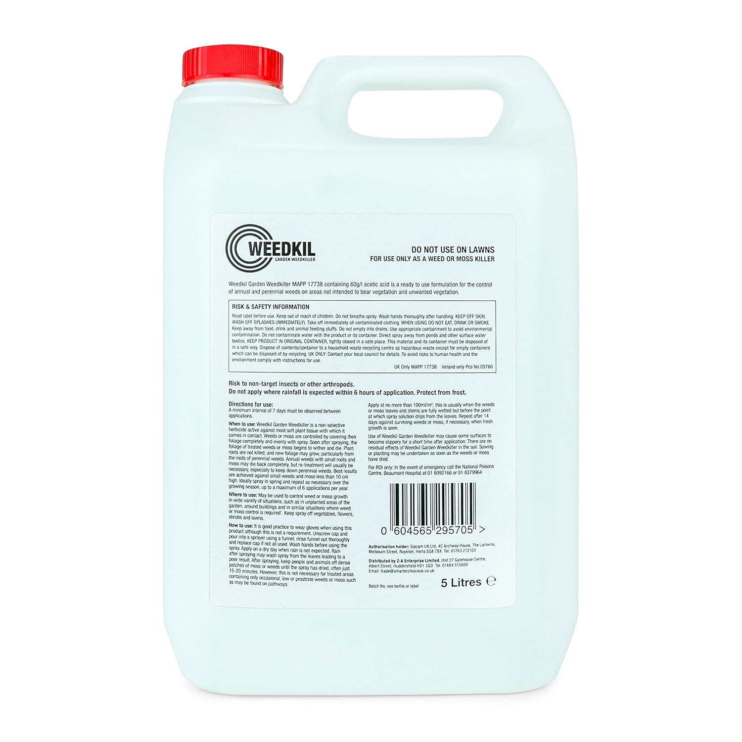 WeedKil Pet Friendly Weed Killer 5L- Child & Home Friendly | Glyphosate Free - Organic, Natural Ingredients | Effective Within 24 Hours, All Year Round - Image 4