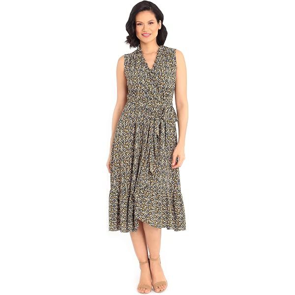 floral midi ruffle dress Bella Pink Floral Tiered Ruffle Midi Dress