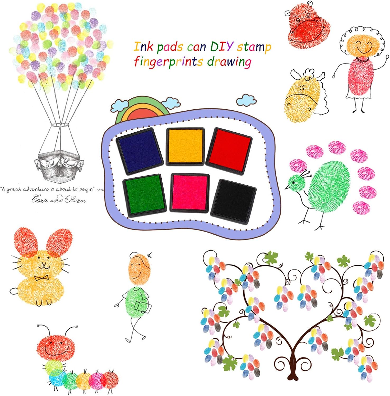 HOWAF 26pcs Wooden Stamps for Kids Crafting with Ink Pad Animal Santa Unicorn Dinosaur Football Snowflake Stamps for Children DIY Scrapbooks Card Making Printing Craft Gift Wrapping Paper Supplies - Image 5