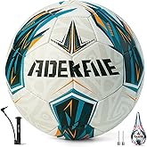Soccer Ball Size 5 for All Age Recreational or Professional Outdoor Practice, PU Official Size&Weight, Size 5 Soccer Ball for