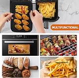 CNMTCCO Silicone Air Fryer Liners 2Pcs for Ninja Foodi 7.6L-9.5L view 8