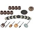 Dremel 686-01 31 Piece Sanding and Grinding Rotary Tool Accessory Kit- Includes Sanding Drums, Grinding Stones, Abrasive Buff, Cutting Discs, and a Storage Case