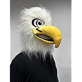 Lormaka Eagle Head Mask Bird Mask Costume Bald Eagle Mask Animal Costume Adult
