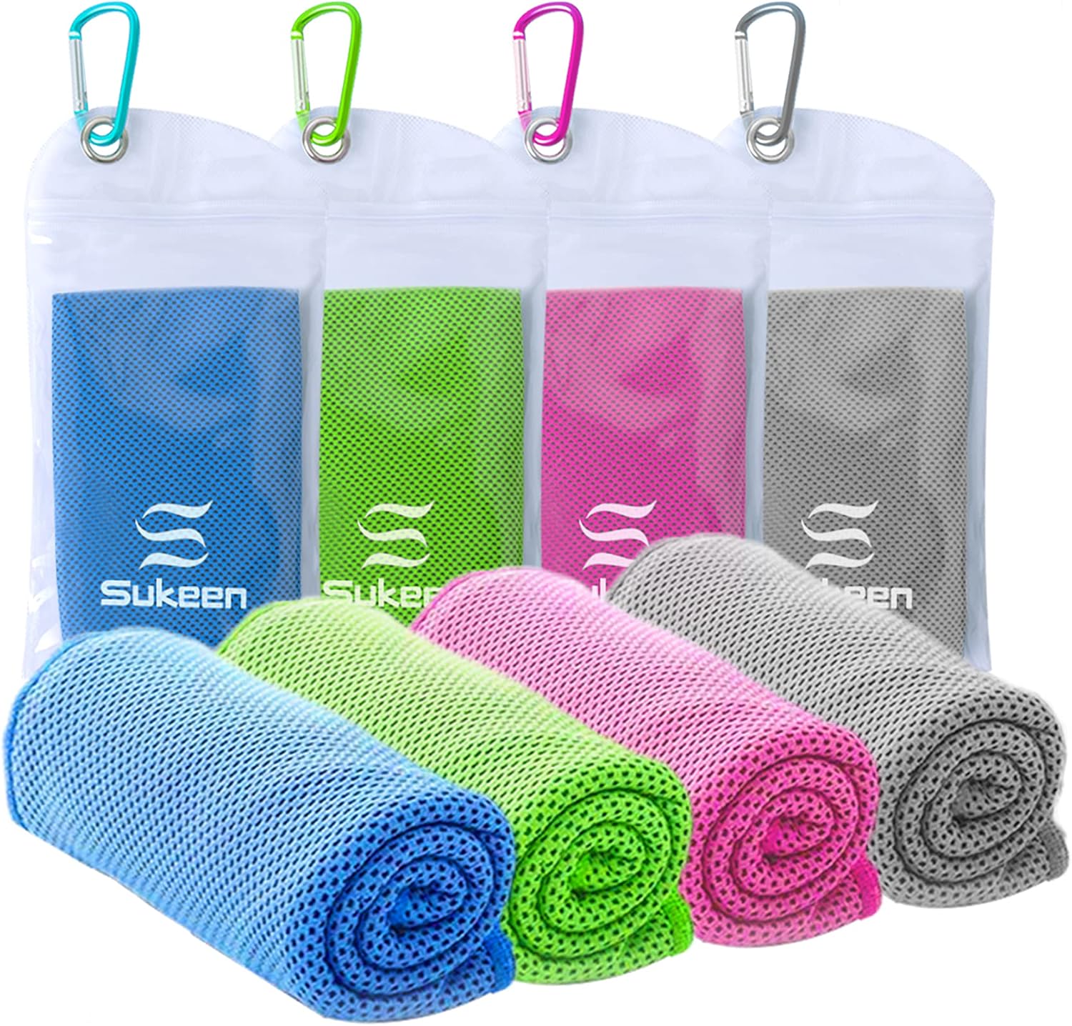 Sukeen Cooling Towel 4 Pack (40"x12")