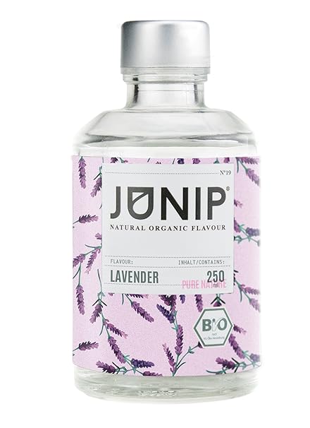 Sirup Zuckerfrei von JUNIP | Natürliches Lavendel Aroma | Idealer Sirup ohne Zucker | Absolute Must Have Cocktail Zubehör für