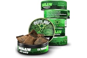 OUTLAW DIP COMPANY Outlaw Lucky NiC-Safe™ Pouches - 6 Pack - Nicotine Alternative - Tobaccoless Dip - 15 Moist Pouches