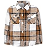 SANGTREE Boys & Mens Long Sleeve Button Down Flannel Shirt Jacket