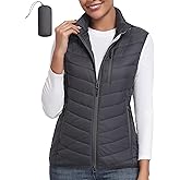 Little Donkey Andy Women's Lightweight Packable Puffer Vest Outerwear Warm Sleeveless Winter Jacket for Golf Hiking