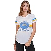 Ultra Game Women's NFL Official Soft Mesh Varsity Stripe T-Shirt