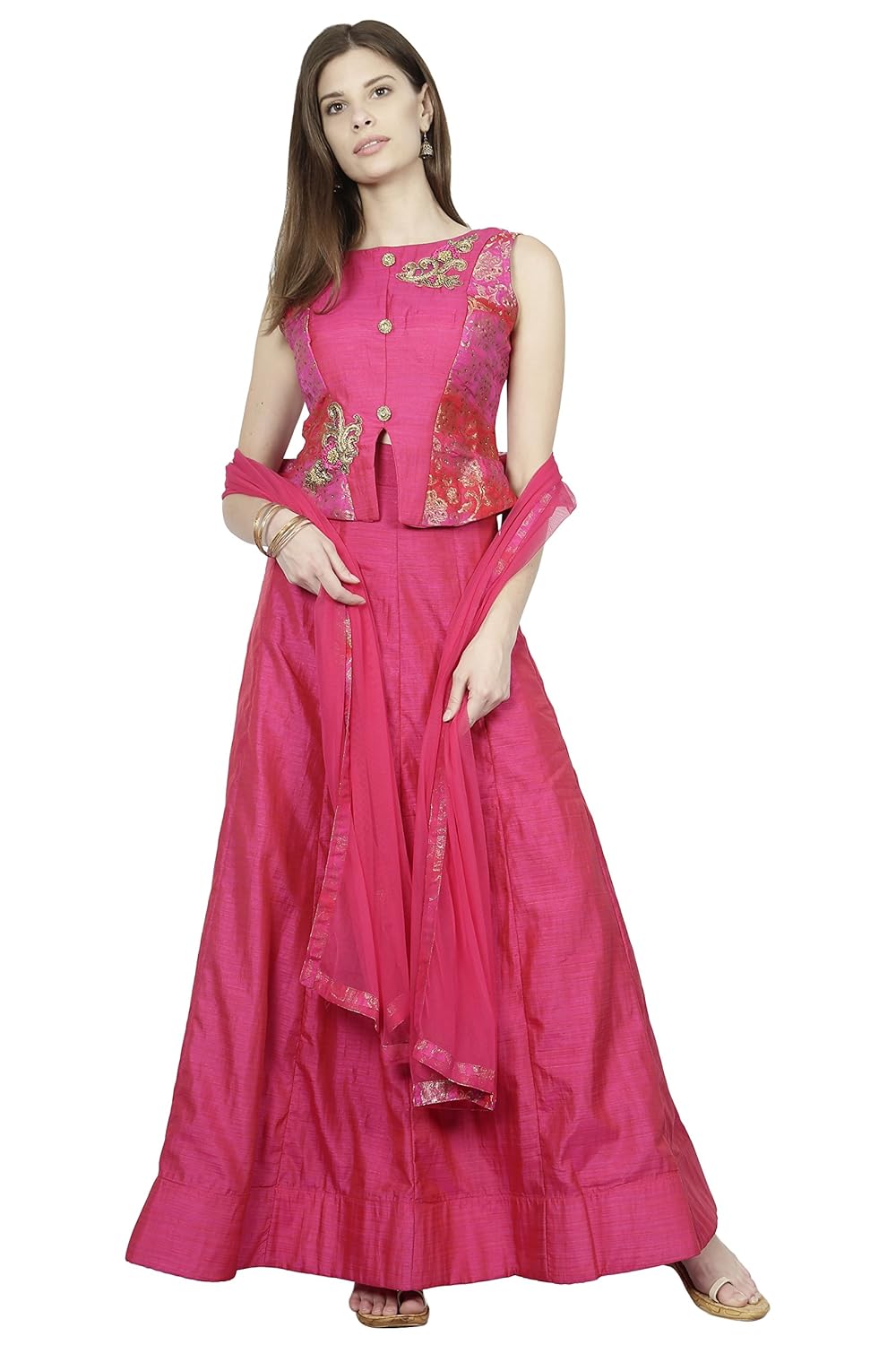 manmandir womens tafeta silk ghagra choli set readymade (salwar suits for women)