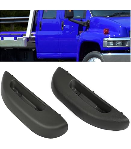 Tapa De Espejo Retrovisor Lateral Negro Para Chevrolet Kodiak Gmc Topkick 2003 2009 1120559