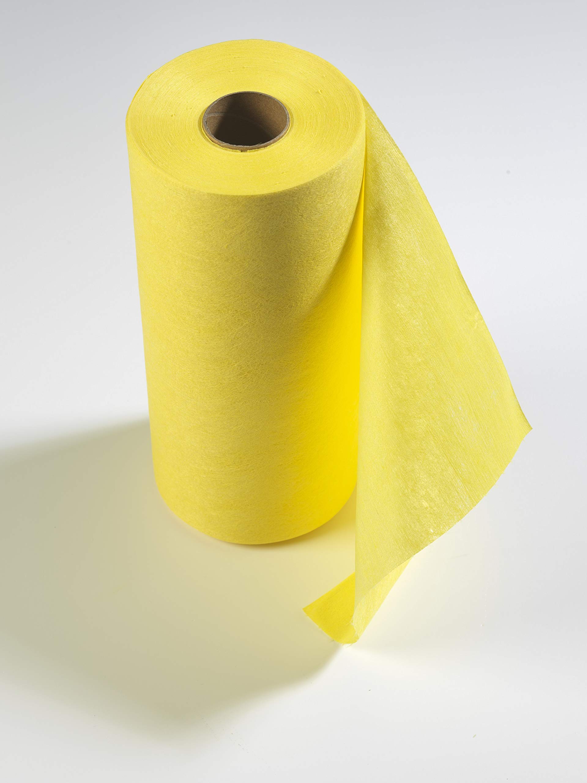 Disposable Microfibre Cleaning Cloths/Wipes on a Roll. Multi - Purpose Cloth (Yellow)