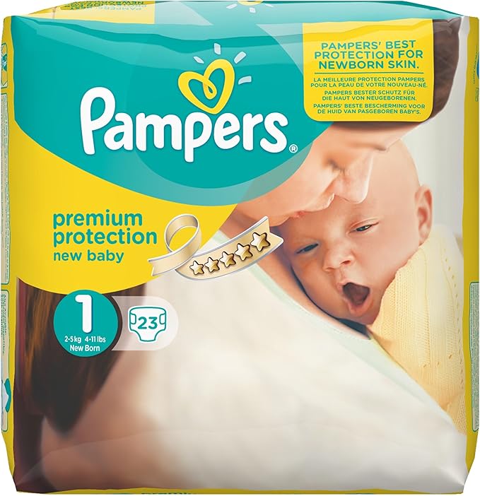 Couches Pampers New Baby Gr.1 nouveauné 25 kg Porter Pack, pack de 4