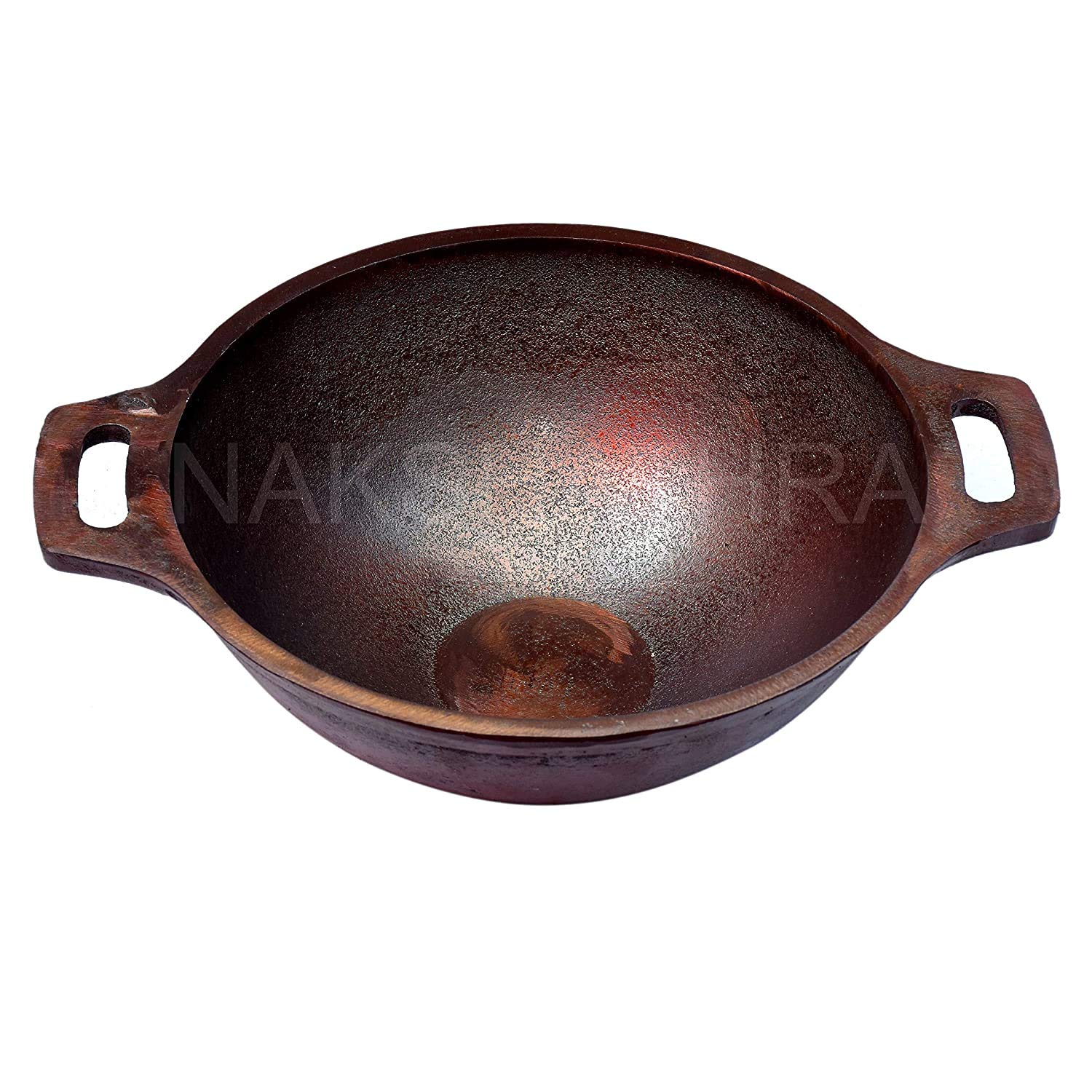 Buy Nakshathra Traditional preSeasoned Cast Iron Kadai/karahi/kadaahee