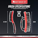 TDBS The Dustpan and Brush Store Wire Brush Twin Pack with Handles view 8