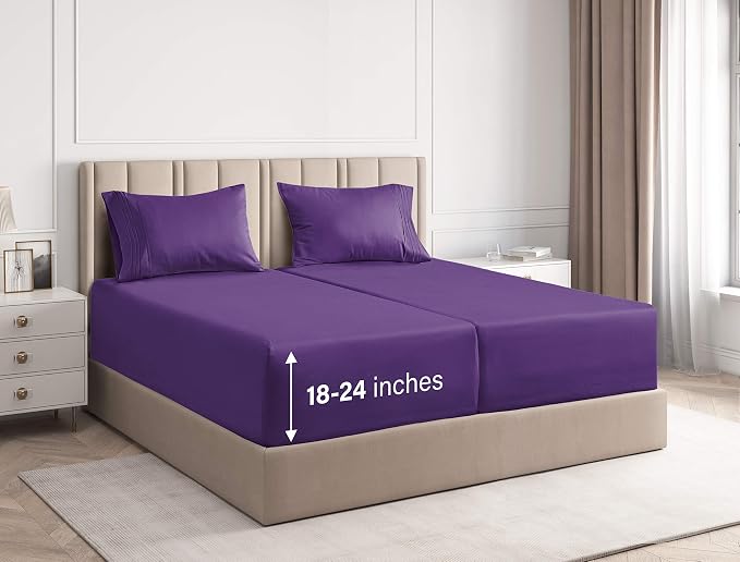 deep sheets for king bed