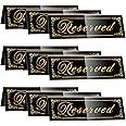 Wedding Chair Decor Reserved Chair Signs Church Pew Reserved Sign Seating Placeholder With Printed Words For Weddings Parties Celebrations Receptions Church Or Event( White, Gold,12 Pcs Chaise Suspendue