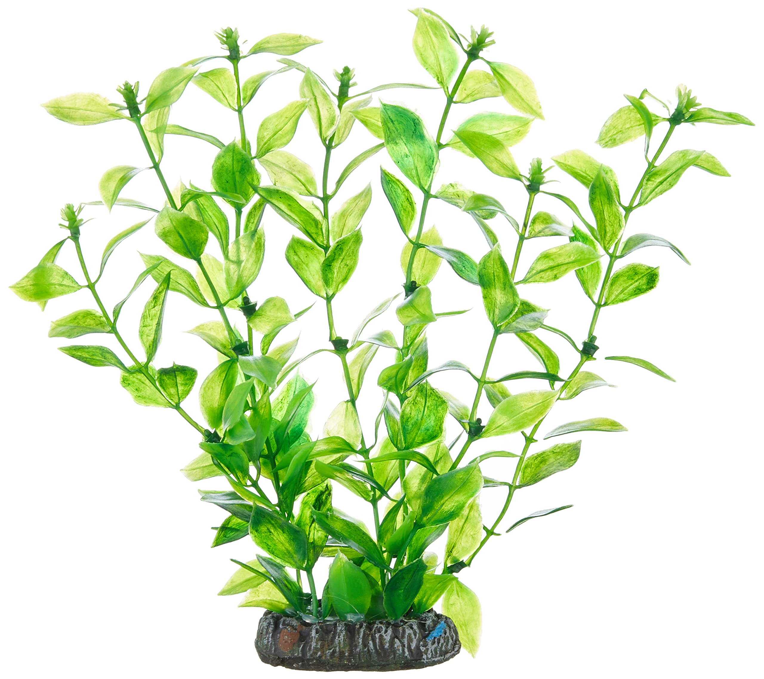 Hobby Hobby Hygrophila Artificial Aquarium Plant, 11.8 x 10.2 x 15.8 cm, Green, 1 Count, Plastic, Potted, Naturalistic, Plant