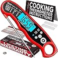 Alpha Grillers Instant Read Meat Thermometer for Grill and Cooking. Best Waterproof Ultra Fast Thermometer with Backlight & C