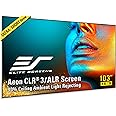 Elite Screens Aeon CLR3 103” UST ALR Projector Screen, Edge-Free Fixed Frame, 90% Ceiling Light Rejecting, Grey Screen for Ultra Short Throw Projectors, Home Theater & Gaming – AR103H-CLR3