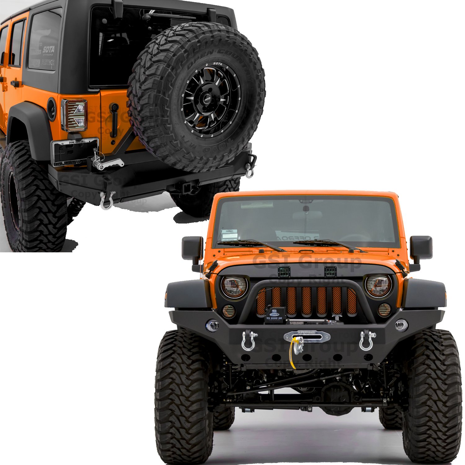 Buy GSI Rock Crawler Full Width Front Bumper with OE Fog Lights Hole