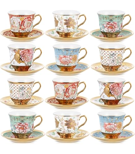 Amazon.com | Gracie China by Coastline Imports Rose Chintz 8-Ounce