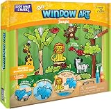 Imagimake Window Art Jungle 16-Piece Glass Paint & Suncatcher Kit view 7