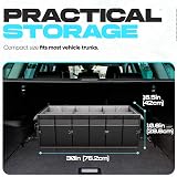 FORTEM Car Boot Organiser Collapsible SUV Storage 600D Oxford Non Slip view 4