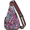 KL928 Canvas Sling Bag - Small Crossbody Backpack Shoulder Casual Daypack Rucksack for Men Women