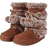 Forfoot Slipper Boots, Cozy Indoor Booties for Women Fluffy Comfortable House Shoes Fuzzy Anti-Slip Boots Winter