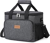 Lifewit 15L Lunch Bag Insulated Cooler 24 Cans Dark Grey