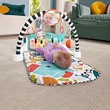 Fisher-Price Glow and Grow Kick & Play Piano Gym Blue Newborn to Toddler view 2