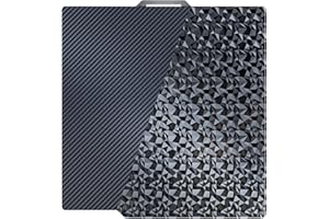 TIOPY PET(Carbon Fiber)+ PEO(Diamond) Bambu Lab Build Plate 257x257mm, 3D Double-Sided Printing Spring Steel for Bambu Lab X1 X1C X1E P1P P1S A1