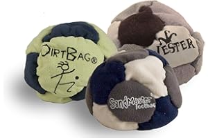 The Wright Life Best Footbags 3 Pack - Set of Three Footbag Favorites (Hacky Sacks) Assorted Colors