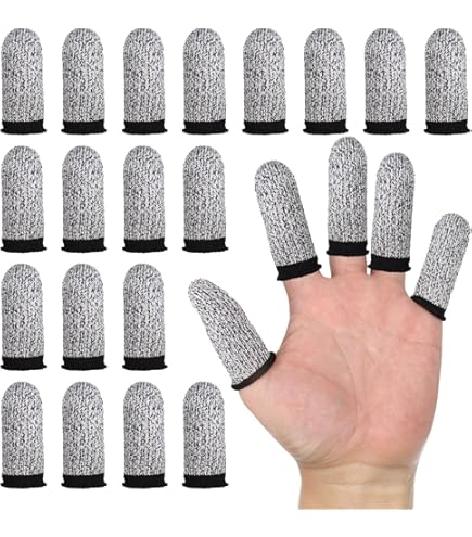 JUGUTA 20 Doigtiers Réutilisables Avec 1 Boîte De Rangement