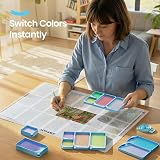 ARTDOT 10-Piece Interlocking Diamond Art Trays Blue Kit view 6