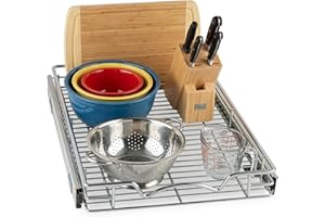 HOLDN’ STORAGE Pull Out Cabinet Organizer, Heavy Duty Caddy w/Lifetime Limited Warranty -14”W x 21”D - Requires At Least 15-1