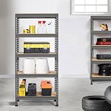 Yaheetech 2 Pack 5 Tier Heavy Duty Shelving 750kg Capacity 140x30x150cm view 4