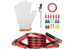 Roadside Emergency Car Kit - 30-Piece Road Trip Essentials Tool Set with Jumper Cables and Carrying Case for Car, Truck, or RV by Stalwart (Gray/Red)