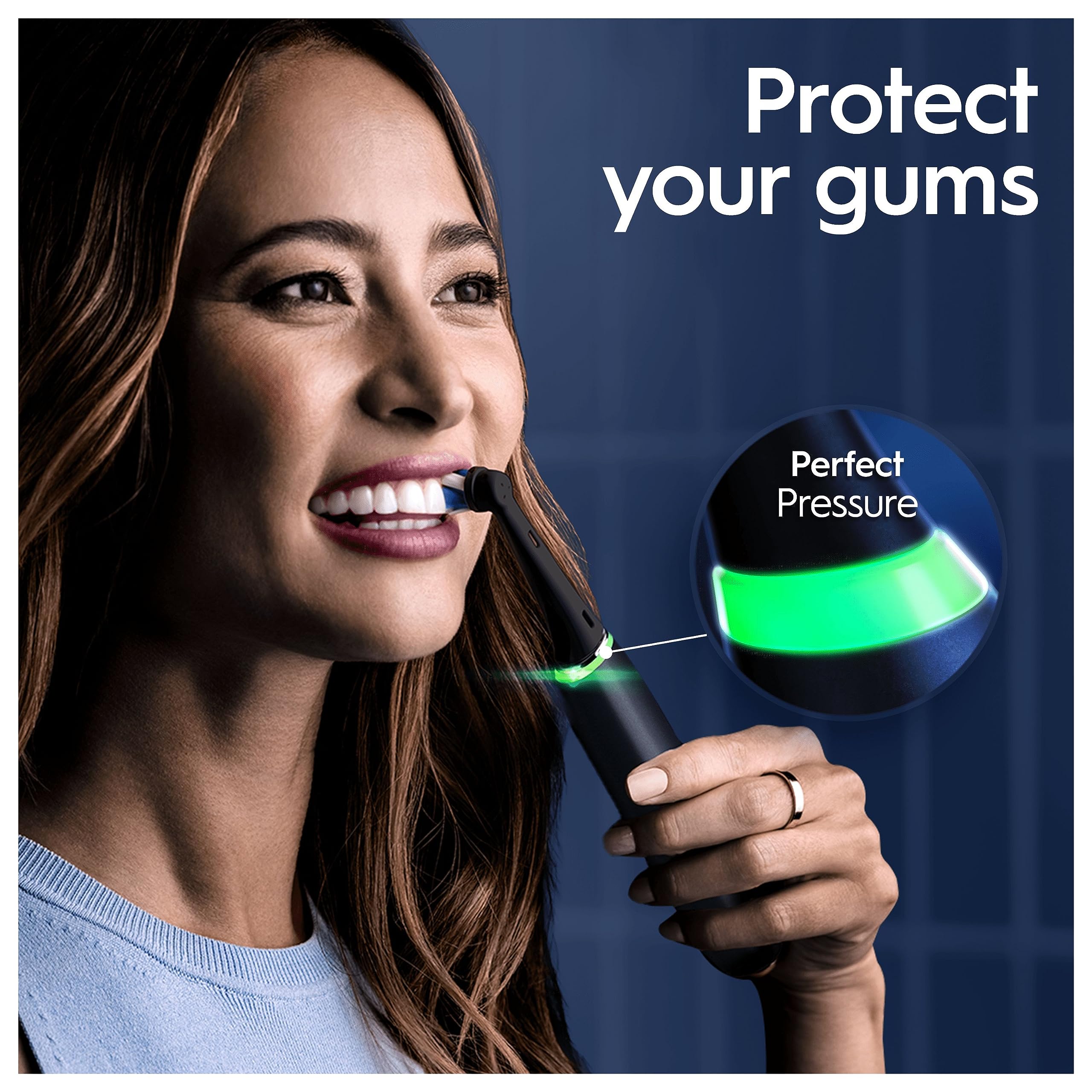 Oral-B iO9 Electric Toothbrushes For Adults, App Connected Handle, 1 Toothbrush Head, Charging Travel Case & Magnetic Pouch, 7 Modes, 2 Pin Plug, Special Edition