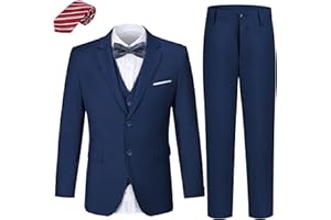 QISUMA Boys Suits Toddler Formal Suit Set Kids Ring Bearer Outfit for Teen Boys Wedding Tuxedo Communion Dress Clothes