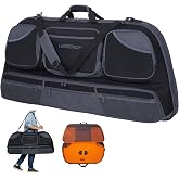 Legend Numa Compound Bow Case - Soft Archery Bow Bag with Multiple Pockets | 40" Inside Length, Large Capacity Zippered and Mesh Pockets for Arrows Tube and Gear- Thick Padding, Removable Cam Protectors