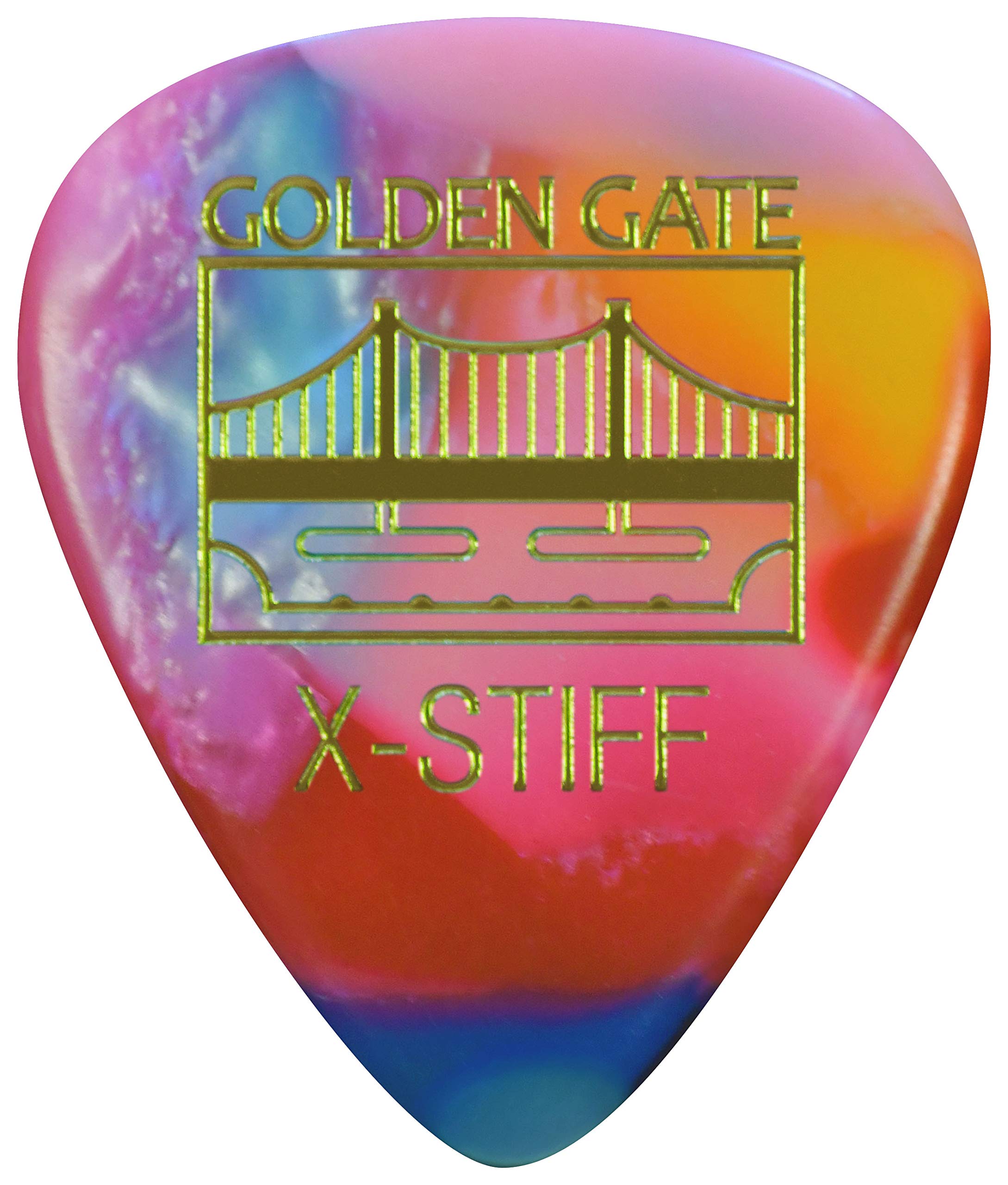 Golden Gate MP-147 Sideman Shape Guitar Picks, 1.5 mm Thickness, Colourful Clown Confetti