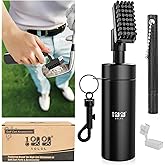10L0L Golf Club Cleaner Brush, 2-in-1 Golf Club Cleaning Kit Includes Golf Club Brush wtih 5 oz Water Bottle & Groove Sharpener Tool, Essential Golf Accessories & Gifts for Golfers